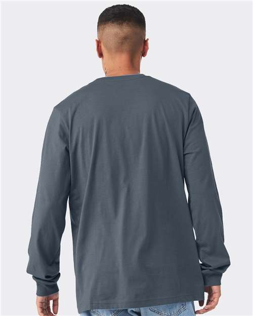 BELLA + CANVAS Eco-Fleece Baller Short Sleeve Hoodie 3501 Vintage Navy Custom Embroidered Business Logo