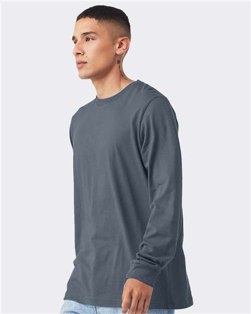 BELLA + CANVAS Jersey Long Sleeve Tee 3501 Vintage Navy