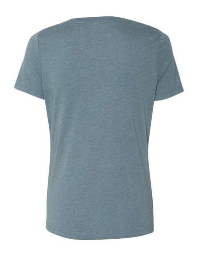 BELLA + CANVAS Women's Relaxed Heather CVC V-Neck Tee 6405CVC Custom Embroidered Business Logo