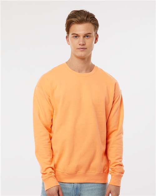 Custom Embroidered  Tultex Fleece Crewneck Sweatshirt 340 Cantaloupe