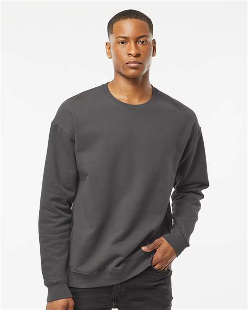 Custom Embroidered  Tultex Fleece Crewneck Sweatshirt 340 Charcoal