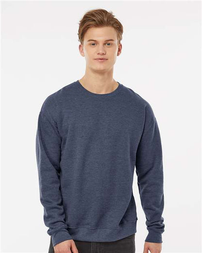 Custom Embroidered  Tultex Fleece Crewneck Sweatshirt 340 Heather Denim