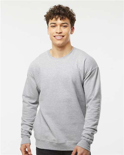 Custom Embroidered  Tultex Fleece Crewneck Sweatshirt 340 Heather Grey