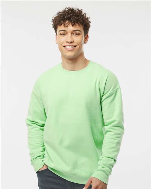 Custom Embroidered  Tultex Fleece Crewneck Sweatshirt 340 Neo Mint