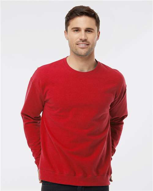 Custom Embroidered  Tultex Fleece Crewneck Sweatshirt 340 Red