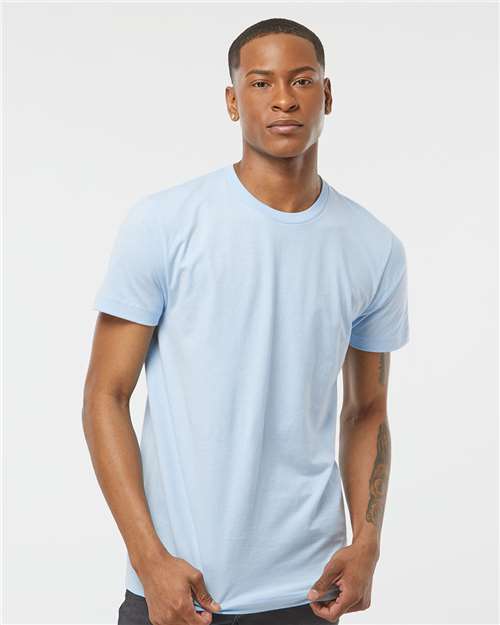 Custom Embroidered  Tultex Fine Jersey T-Shirt 202 Baby Blue