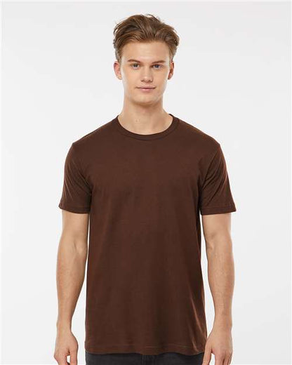 Custom Embroidered  Tultex Fine Jersey T-Shirt 202 Brown