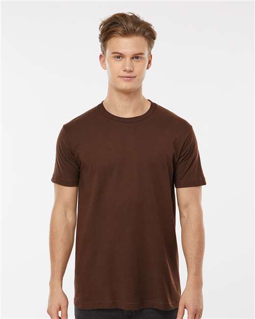Custom Embroidered  Tultex Fine Jersey T-Shirt 202 Brown