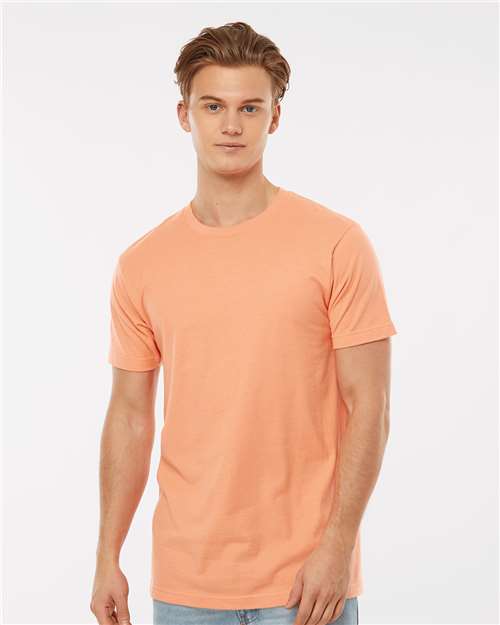 Custom Embroidered  Tultex Fine Jersey T-Shirt 202 Cantaloupe