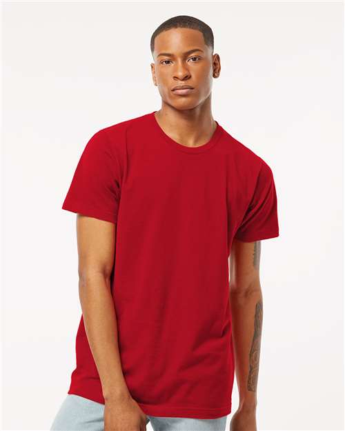 Custom Embroidered  Tultex Fine Jersey T-Shirt 202 Cardinal