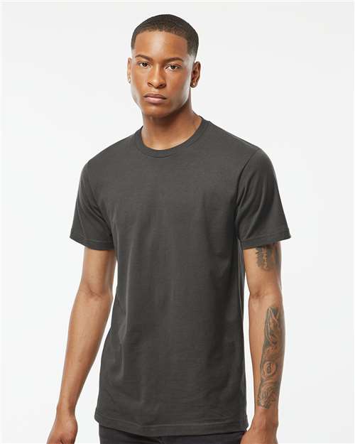 Custom Embroidered  Tultex Fine Jersey T-Shirt 202 Charcoal