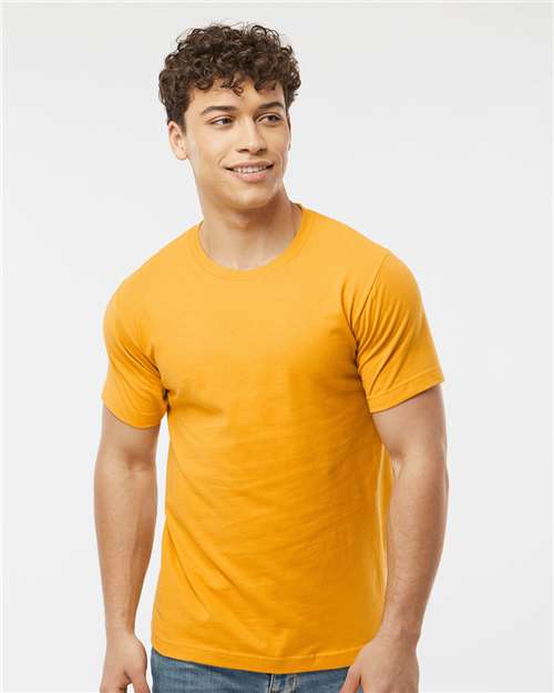 Custom Embroidered  Tultex Fine Jersey T-Shirt 202 Gold