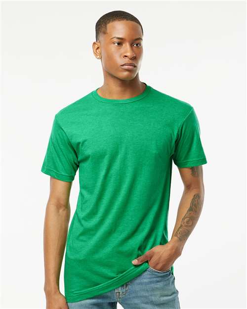 Custom Embroidered  Tultex Fine Jersey T-Shirt 202 Heather Kelly