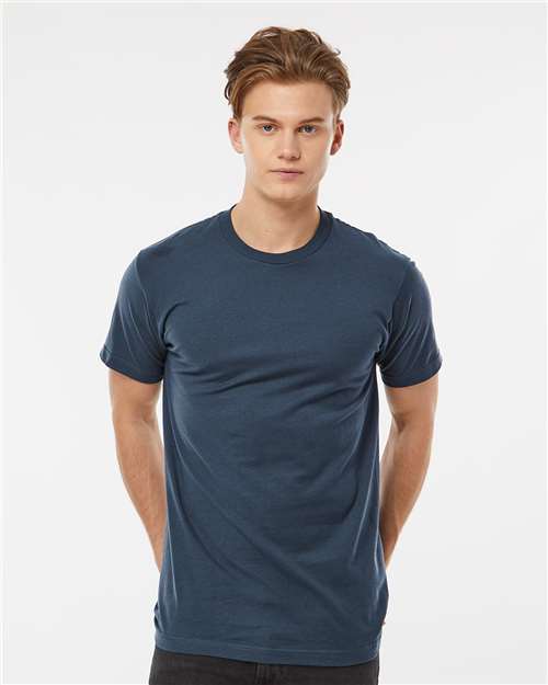 Custom Embroidered  Tultex Fine Jersey T-Shirt 202 Indigo
