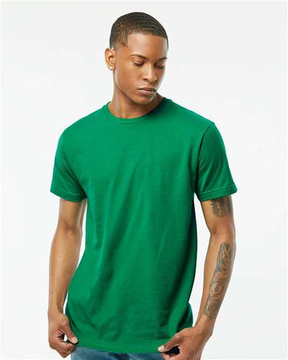 Custom Embroidered  Tultex Fine Jersey T-Shirt 202 Kelly Green
