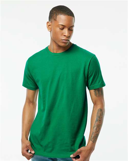 Custom Embroidered  Tultex Fine Jersey T-Shirt 202 Kelly Green