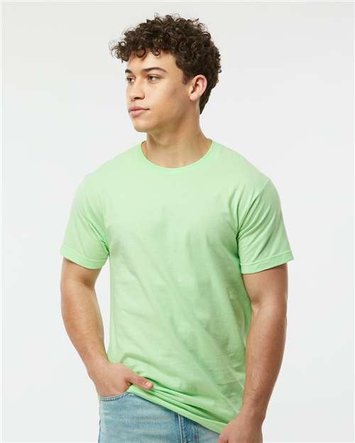 Custom Embroidered  Tultex Fine Jersey T-Shirt 202 Neo Mint