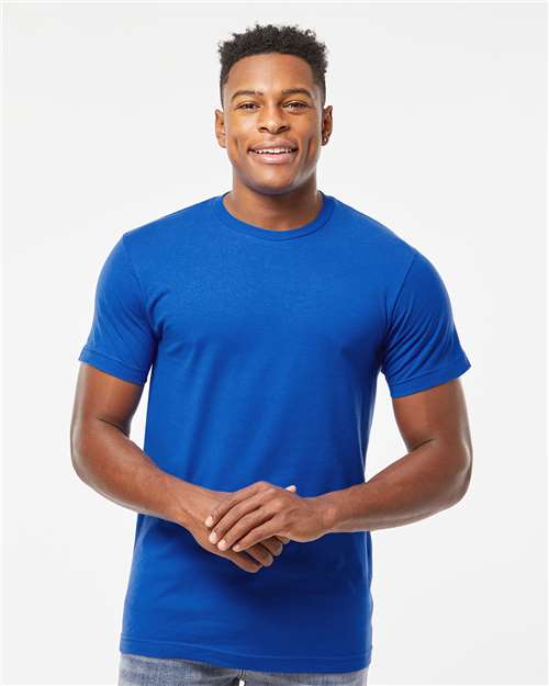 Custom Embroidered  Tultex Fine Jersey T-Shirt 202 Royal