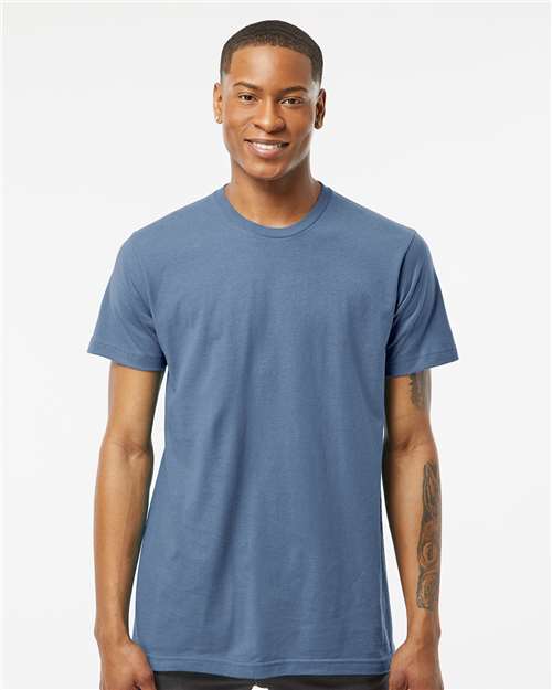 Custom Embroidered  Tultex Fine Jersey T-Shirt 202 Slate