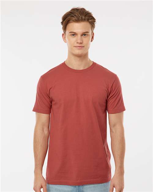 Custom Embroidered  Tultex Fine Jersey T-Shirt 202 Terracotta