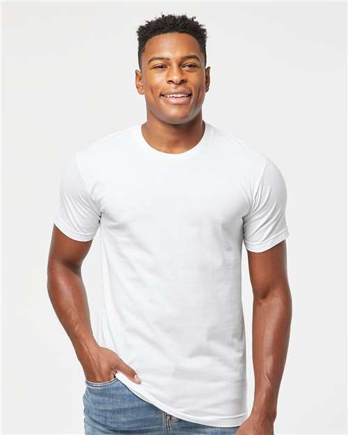 Custom Embroidered  Tultex Fine Jersey T-Shirt 202 White