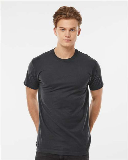 Custom Embroidered  Tultex Fine Jersey T-Shirt 202 Coal