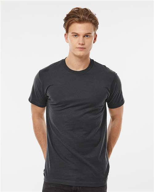 Custom Embroidered  Tultex Fine Jersey T-Shirt 202 Coal