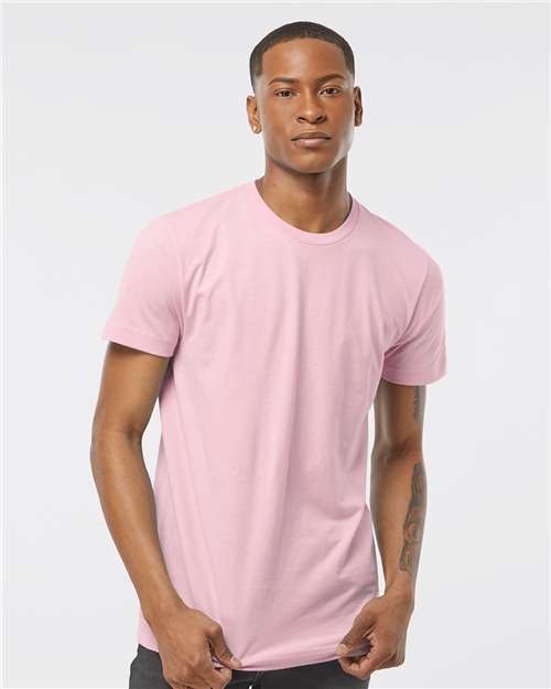 Custom Embroidered  Tultex Fine Jersey T-Shirt 202 Pink