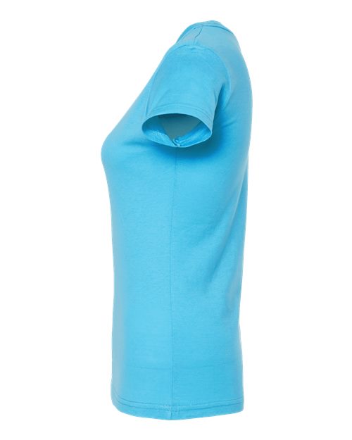 Tultex Women's Fine Jersey Slim Fit T-Shirt 213 Aqua
