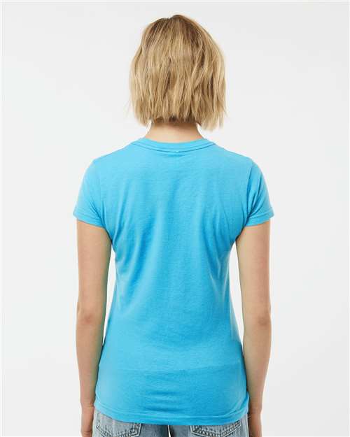 Tultex Women's Fine Jersey Slim Fit T-Shirt 213 Aqua
