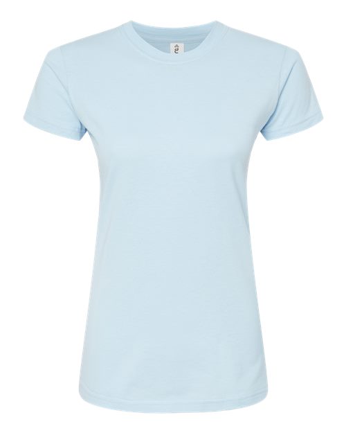 Tultex Women's Fine Jersey Slim Fit T-Shirt 213 Baby Blue