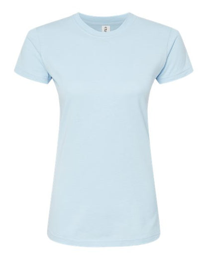Tultex Women's Fine Jersey Slim Fit T-Shirt 213 Baby Blue