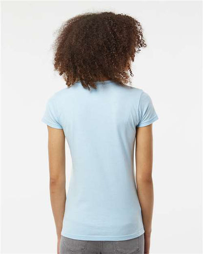 Tultex Women's Fine Jersey Slim Fit T-Shirt 213 Baby Blue