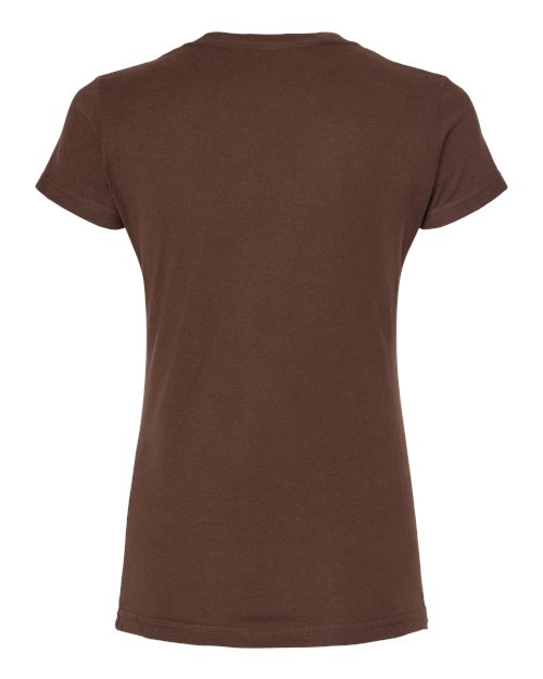 Tultex Women's Fine Jersey Slim Fit T-Shirt 213 Brown