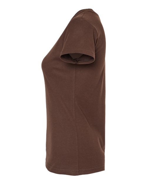 Tultex Women's Fine Jersey Slim Fit T-Shirt 213 Brown