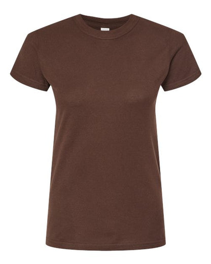 Tultex Women's Fine Jersey Slim Fit T-Shirt 213 Brown