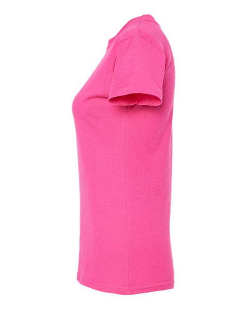 Tultex Women's Fine Jersey Slim Fit T-Shirt 213 Fuchsia