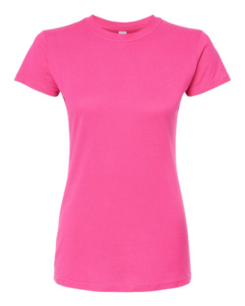 Tultex Women's Fine Jersey Slim Fit T-Shirt 213 Fuchsia
