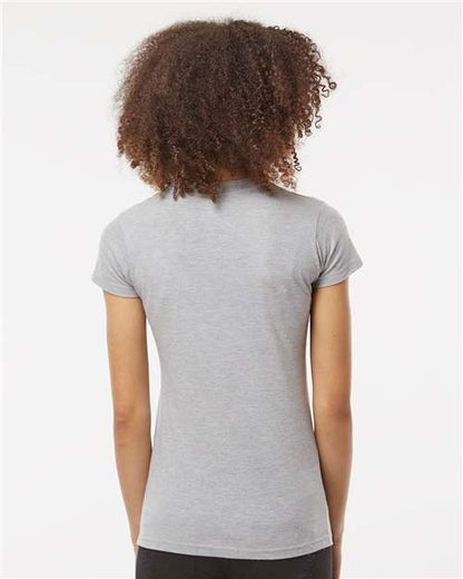 Tultex Women's Fine Jersey Slim Fit T-Shirt 213 Heather Grey