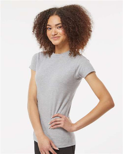 Tultex Women's Fine Jersey Slim Fit T-Shirt 213 Heather Grey