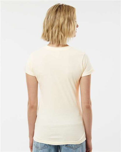 Tultex Women's Fine Jersey Slim Fit T-Shirt 213 Natural