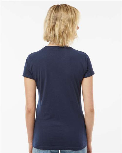 Tultex Women's Fine Jersey Slim Fit T-Shirt 213 Navy