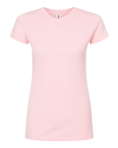 Tultex Women's Fine Jersey Slim Fit T-Shirt 213 Pink