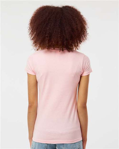 Tultex Women's Fine Jersey Slim Fit T-Shirt 213 Pink