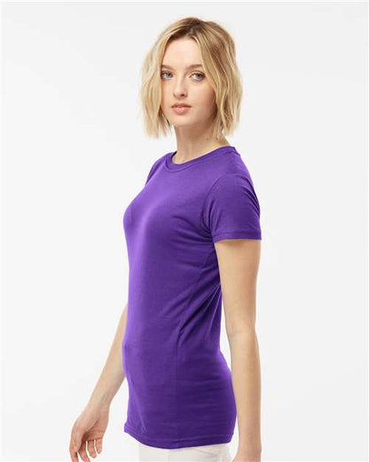 Tultex Women's Fine Jersey Slim Fit T-Shirt 213 Purple
