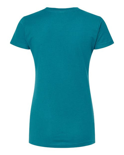 Tultex Women's Fine Jersey Slim Fit T-Shirt 213 Teal