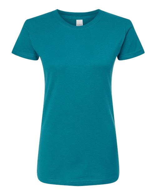 Tultex Women's Fine Jersey Slim Fit T-Shirt 213 Teal