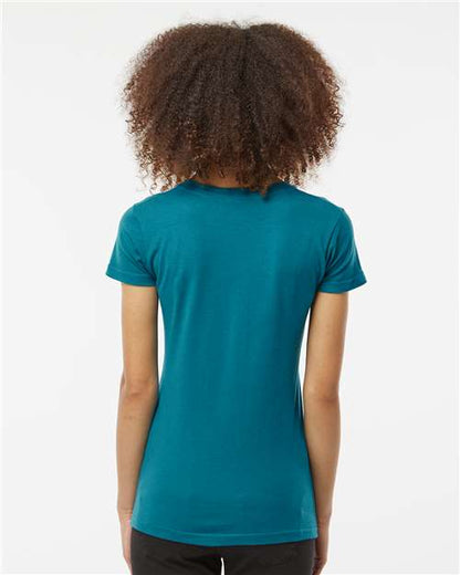 Tultex Women's Fine Jersey Slim Fit T-Shirt 213 Teal