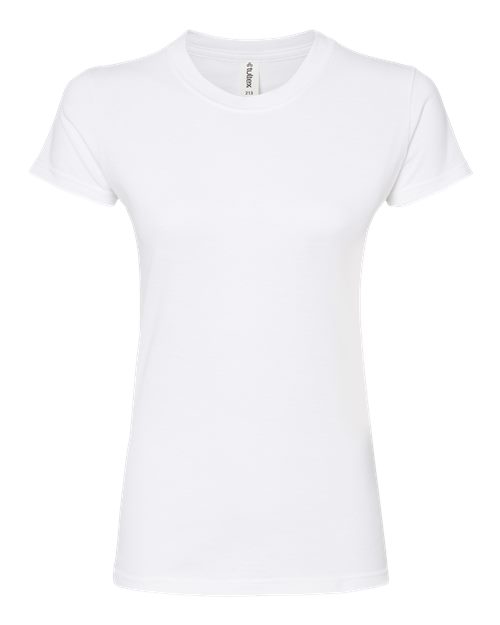 Tultex Women's Fine Jersey Slim Fit T-Shirt 213 White