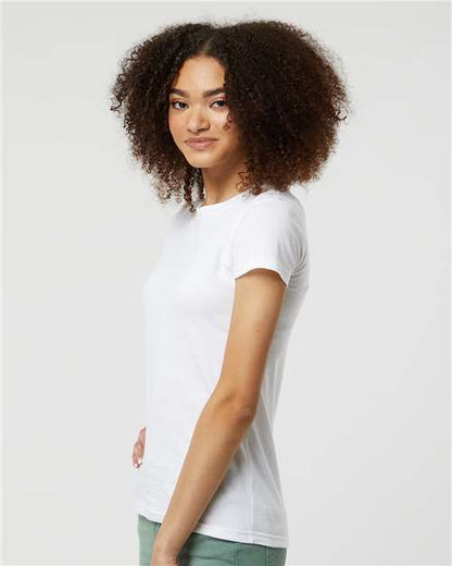 Tultex Women's Fine Jersey Slim Fit T-Shirt 213 White